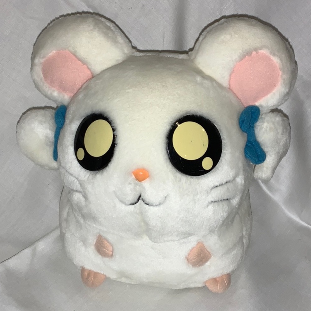 Hamtaro Bijou Ham-Ham Hamster Plush White and Pink 2002 Japanese Manga Anime - Picture 11 of 11